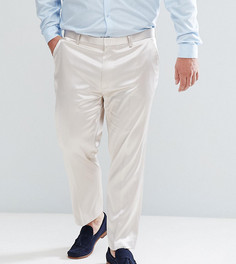 Укороченные строгие брюки скинни кремового цвета ASOS PLUS Wedding - Кремовый