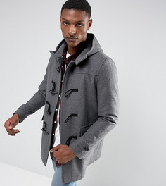 Светло-серое пальто с добавлением шерсти ASOS TALL - Серый