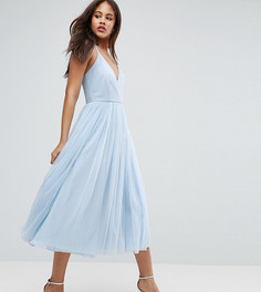 Платье миди с юбкой из тюля ASOS TALL - Мульти