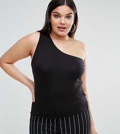 Топ с открытыми плечами ASOS CURVE - Черный