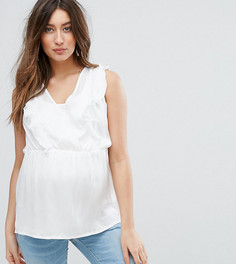 Тканый топ с оборками Mamalicious - Белый Mama.Licious