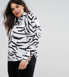 Топ с принтом ASOS CURVE - Мульти