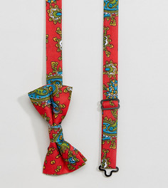 Красный галстук-бабочка с принтом пейсли Reclaimed Vintage Inspired - Красный
