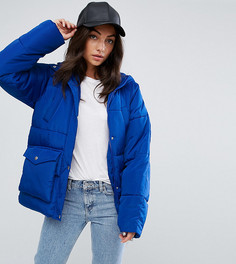 Дутая куртка с карманами ASOS TALL - Синий