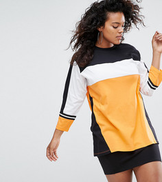 Длинный топ с контрастными вставками ASOS CURVE - Мульти