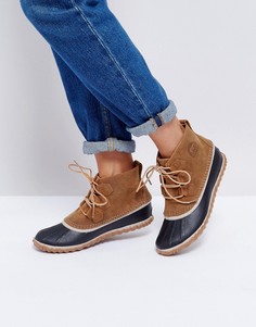 Кожаные ботильоны на шнуровке Sorel Out N About - Коричневый