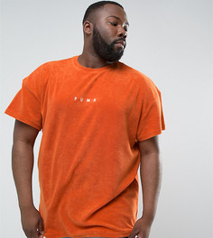 Оранжевая махровая футболка Puma PLUS 57533303 эксклюзивно для ASOS - Оранжевый