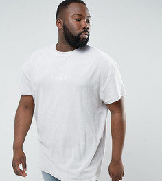 Серая махровая футболка Puma PLUS эксклюзивно для ASOS 57533305 - Серый