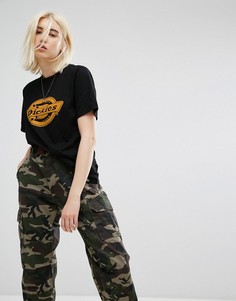 Футболка бойфренда с логотипом Dickies - Черный