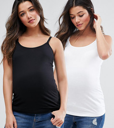 2 топа на бретелях ASOS Maternity PETITE NURSING - Мульти