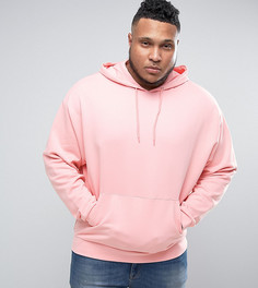 Оверсайз-худи розового цвета ASOS PLUS - Розовый