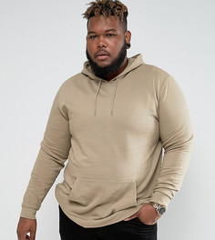 Бежевый длинный худи ASOS PLUS - Бежевый