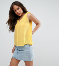 Майка из ткани с мятым эффектом ASOS TALL - Желтый