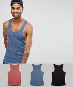 3 майки ASOS TALL - СКИДКА - Мульти