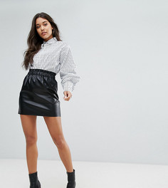 Мини-юбка из искусственной кожи Missguided - Черный