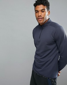 Темно-синий свитшот с молнией 1/4 Perry Ellis 360 Sports - Темно-синий