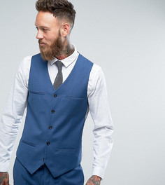 Синий приталенный жилет Noak Wedding - Синий
