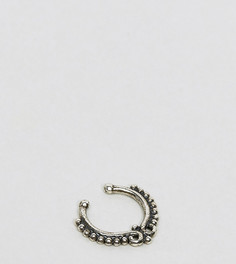 Серебряное кольцо для носа Reclaimed Vintage Inspired - Серебряный