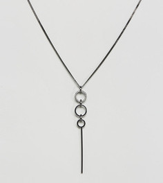 Ожерелье с подвеской Reclaimed Vintage Inspired - Серебряный