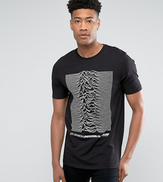 Футболка с принтом группы Joy Division ASOS TALL - Черный