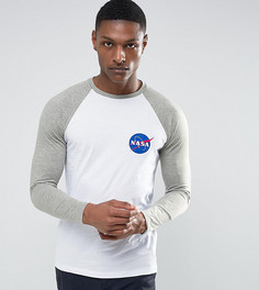 Футболка с длинными рукавами реглан ASOS TALL Nasa - Черный