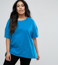 Свободная футболка ASOS CURVE - Синий