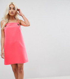Платье с люверсами ASOS PETITE - Розовый