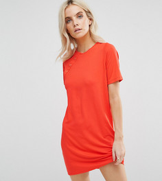 Платье-футболка мини ASOS PETITE - Оранжевый