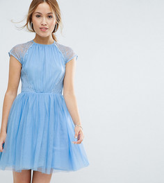 Платье мини для выпускного ASOS PETITE PREMIUM - Синий