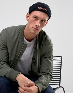 Черная шапка-бини в рыбацком стиле с вышивкой ASOS - Черный