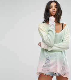 Свободный джемпер с эффектом деграде Rokoko - Мульти