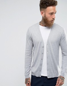 Серый хлопковый кардиган ASOS - Серый