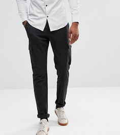 Брюки карго в крапинку Selected Homme TALL - Черный