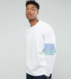 Oversize-свитшот со вставками ASOS TALL - Белый
