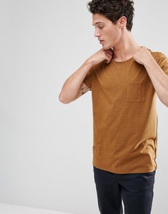 Свободная футболка Selected Homme - Коричневый