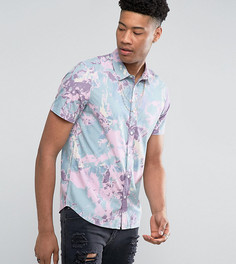 Рубашка классического кроя с принтом ASOS TALL - Розовый