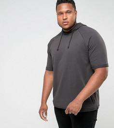 Худи с короткими рукавами ASOS PLUS - Черный