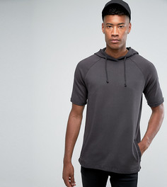 Худи с короткими рукавами ASOS TALL - Черный