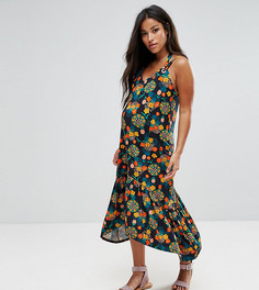 Платье с асимметричной кромкой и ремешком с люверсами ASOS Maternity - Мульти