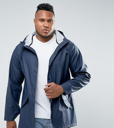 Темно-синяя непромокаемая куртка ASOS PLUS - Темно-синий