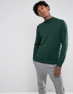 Зеленый хлопковый свитер ASOS - Зеленый