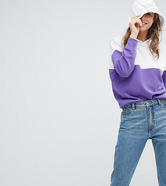 Худи колор блок Monki - Фиолетовый