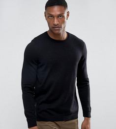 Черный хлопковый джемпер ASOS TALL - Черный