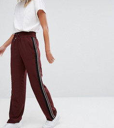 Широкие брюки с полосками по бокам Monki - Красный