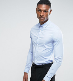 Синяя рубашка скинни ASOS TALL - Синий