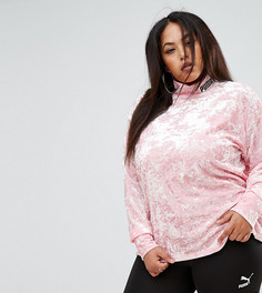Бархатный свитшот Puma эксклюзивно для ASOS - Розовый
