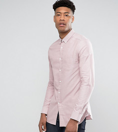 Узкая оксфордская рубашка розового цвета Burton Menswear TALL - Розовый