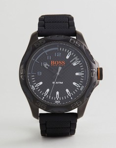 Черные часы с силиконовым ремешком BOSS Orange By Hugo Boss 1550032 Honolulu - Черный