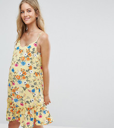 Платье с баской New Look Maternity - Желтый