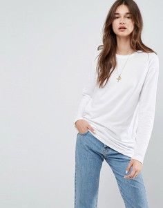 Длинная свободная футболка ASOS - Белый